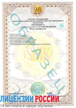 Образец сертификата соответствия (приложение) Луховицы Сертификат OHSAS 18001